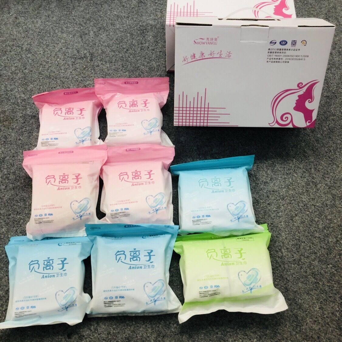 正品秀妍泉负离子卫生巾日用夜用护垫组合装棉柔极薄混合装姨妈巾