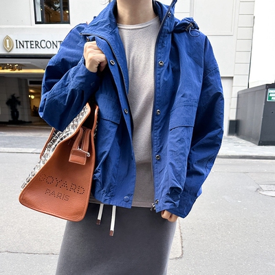 韩工装风防泼水抗皱风衣外套保暖