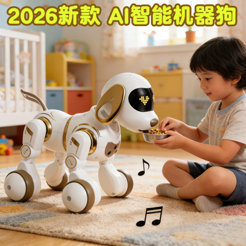 智能机器狗儿童玩具益智男孩宝宝女1-3电动子遥控走路会叫6机器人