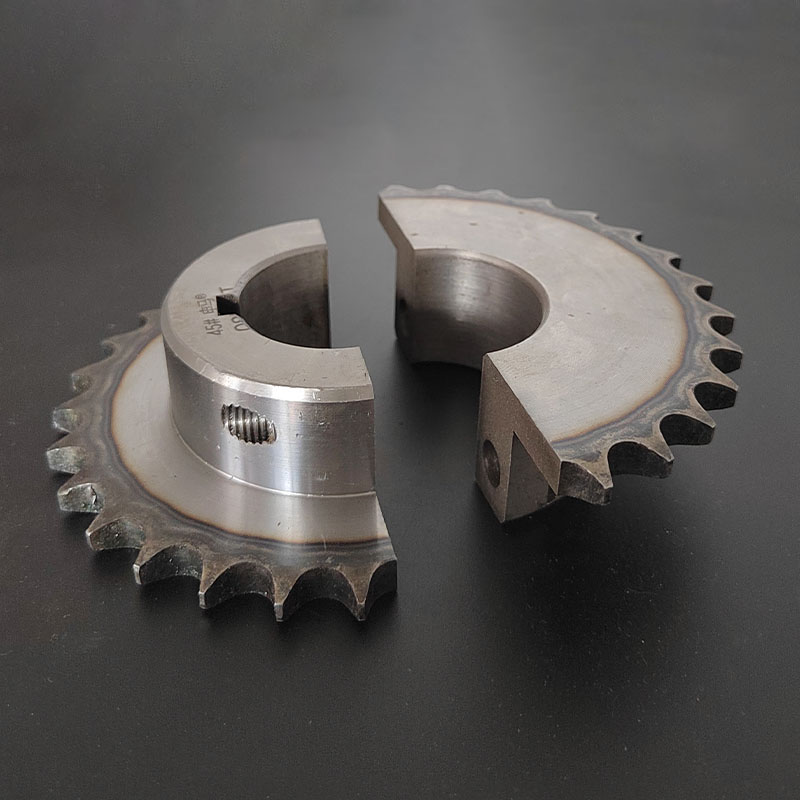 go-Kart成人卡丁车428链条齿轮304050后轴分体齿轮45#钢牙盘座