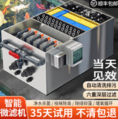 不锈钢鱼池过滤器转鼓微滤机水循环系统锦鲤池过滤反冲洗鱼便分离