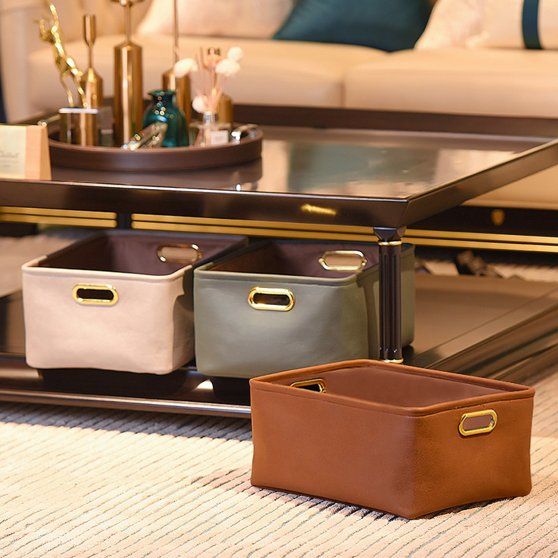 茶几收纳盒轻奢整理篮客厅桌面杂物零食收纳筐电视柜下玩具储物箱,收纳整理,桌面收纳盒,淘宝优惠券,粉丝福利购,淘宝优惠卷