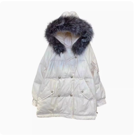 【冬日小暖炉】带毛领短款90羽绒服-封面