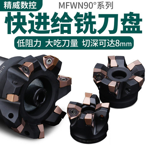 刀盘90度双面六角快进给