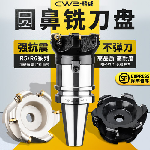 圆鼻面EMRW铣刀盘开粗