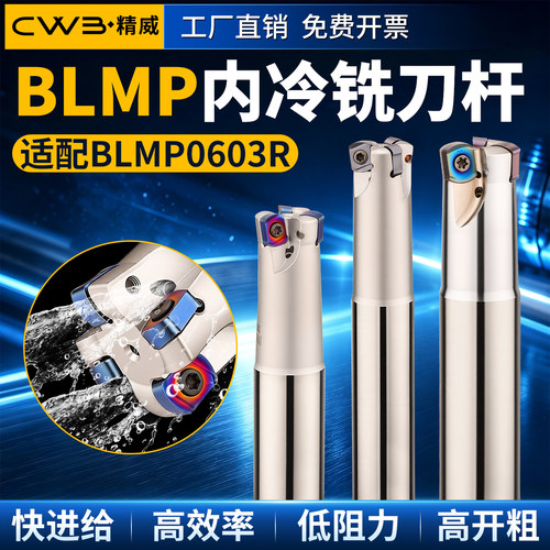 BLMP06/09内冷铣刀杆淬火抗震高效率快进给开粗双面数控刀杆