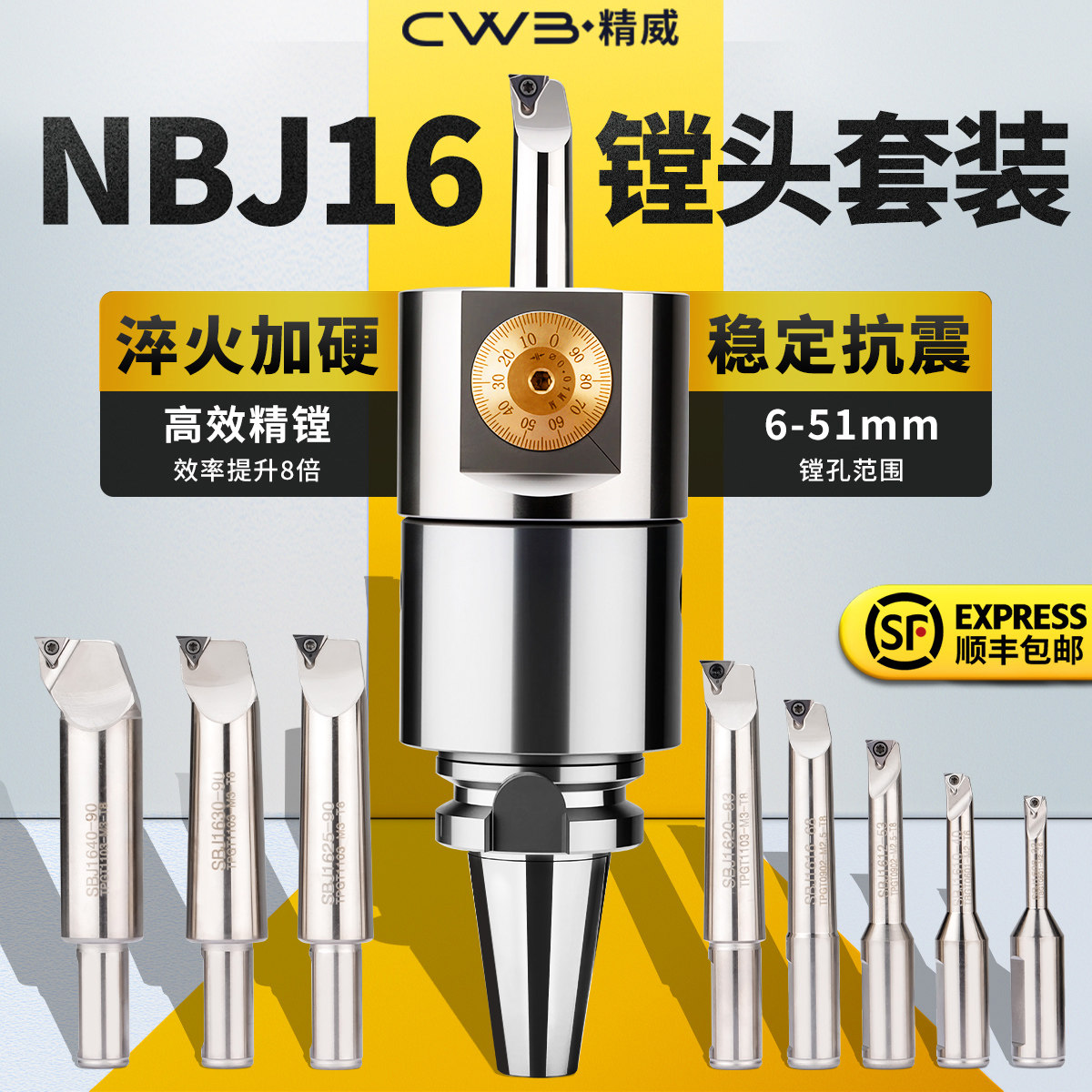 微调精镗套装NBJ16镗刀图片