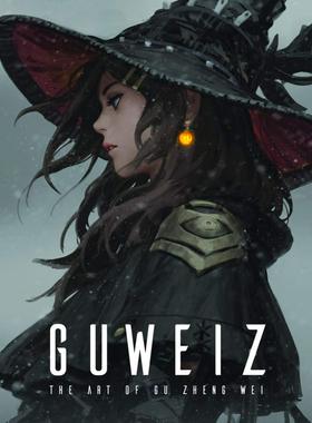 现货 英文原版 Art of Guweiz 原画师Guweiz插画作品集 顾正炜插画艺术集 暗夜 Zheng Wei Gu 日系漫画科幻动漫科幻风 3dtotal