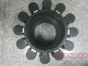 。MT150*250*45*12/356-215-55梅花型 缓冲垫 橡胶弹性垫黑色减震