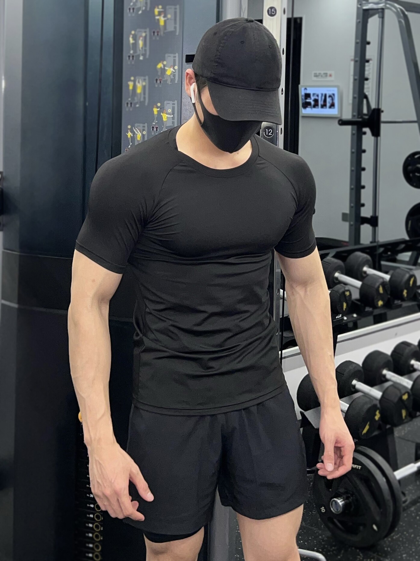SHORT SLEEVE TIGHTS MENS SUMMER T-SHIRT QUICK-DRY EXERCISE YOGA RUNNING BASKETBALL TRAINING MUSCLE TOP FITNESS WEAR