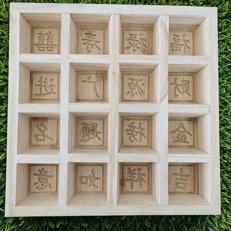 老式糕点实木梯形雕花松糕模具木制米糕蒸松糕烘培模具做米糕模具