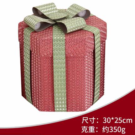 港恒圣诞节装饰礼物盒 酒店商场店铺圣诞节场景布置礼盒礼物包