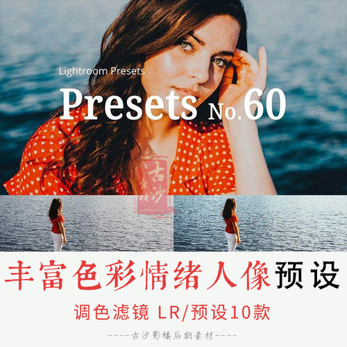 0182-LR预设 丰富色彩情绪人像Lightroom的预设 10款