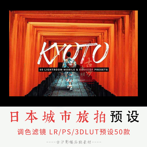 0255-LR+PS预设 日本城市旅拍LR预设+3DLUT预设 50款