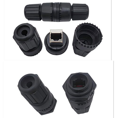 RJ45以太网网络线面板防水连接器
