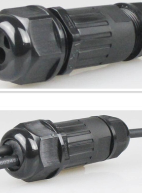 IP68线对线螺丝锁线压接式电缆接线组装防水连接器  防水连接接头