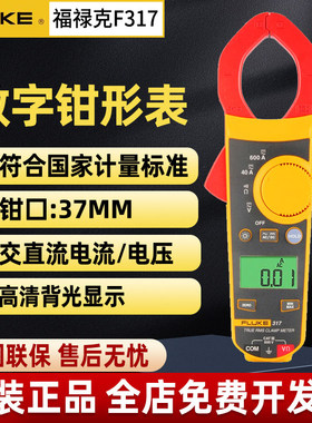 福禄克F317/319钳形表F302/303/312交直流钳形电流表万能表FLUKE