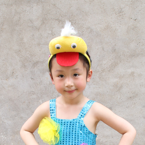 六一儿童幼儿小鸡头饰表演道具小聚会装饰头箍