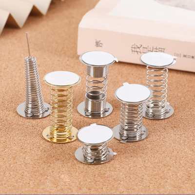 汽车摇摇乐弹簧底座车载摇摆diy配件桌面摆件双面带胶尖头摆台