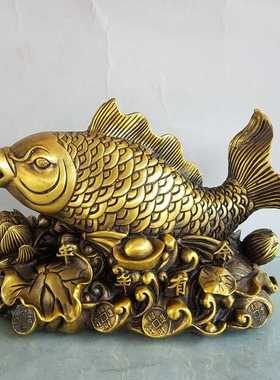 店铺工艺品黄铜鲤鱼礼品