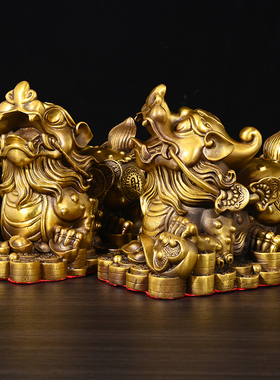 黄铜招财中式中堂貔貅