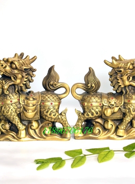 麒麟踏元宝如意招财大门