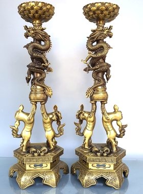 黄铜招财供佛古典寺庙