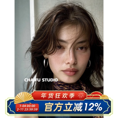 欧美复古风刻字经文C型耳圈