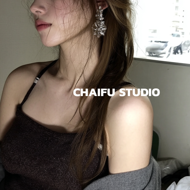 法式宫廷波斯花园满钻耳钉