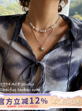 法式巴洛克贝珠复古项链