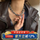 柴夫工作室 X375 INS欧美朋克金属圆球颈链甜酷拼接链条锁骨链