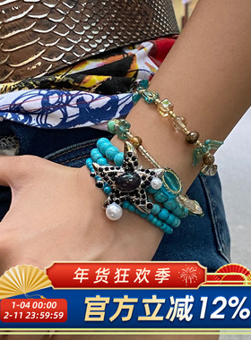 复古波西米亚串珠海星手链