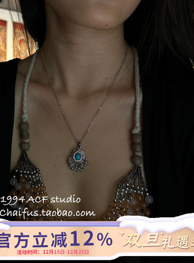 新中式苗疆民族特色雕花项链