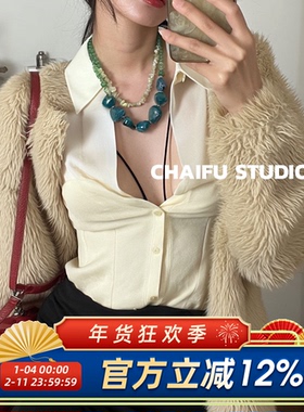 复古风绿野仙踪串珠叠戴项链