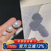 柴夫杂货铺 E299 INS高级感气质梦幻气质名媛珍珠耳钉耳环