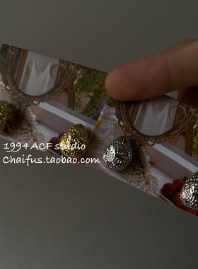 柴夫工作室/R176 韩系肌理感小巧弧形耳钉复古简约气质通勤耳环