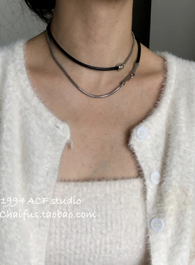 欧美朋克嘻哈小众拼接项链