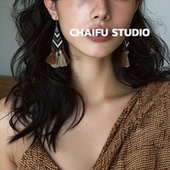 柴夫工作室 气质复古几何咖色温柔百搭西部牛仔辣妹耳环 E233