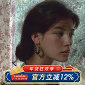 法式 柴夫工作室 R189 仙女风串珠亮片耳环清新大圆圈度假风耳饰