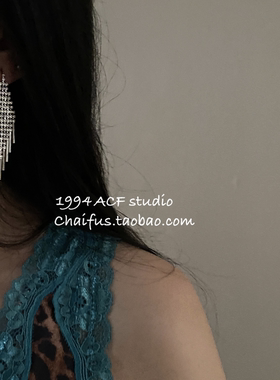 柴夫工作室/E773 法式微镶清冷感满钻耳钉气质冷淡风流苏耳环合集