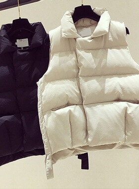 马甲女冬短款韩版春秋背心2023秋冬新款百搭羽绒棉马甲坎肩外套女