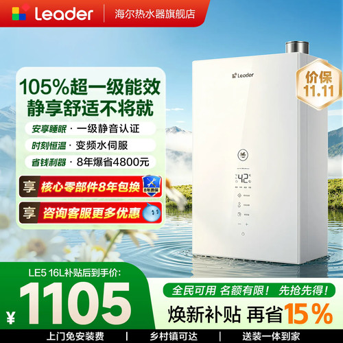 统帅16L零冷水一级能效燃气机