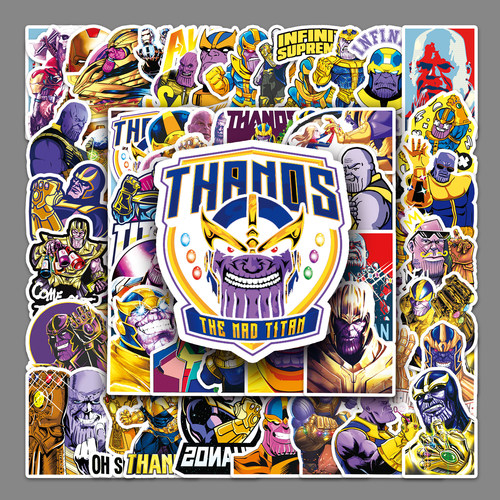 51张灭霸卡通涂鸦贴纸行李箱防水