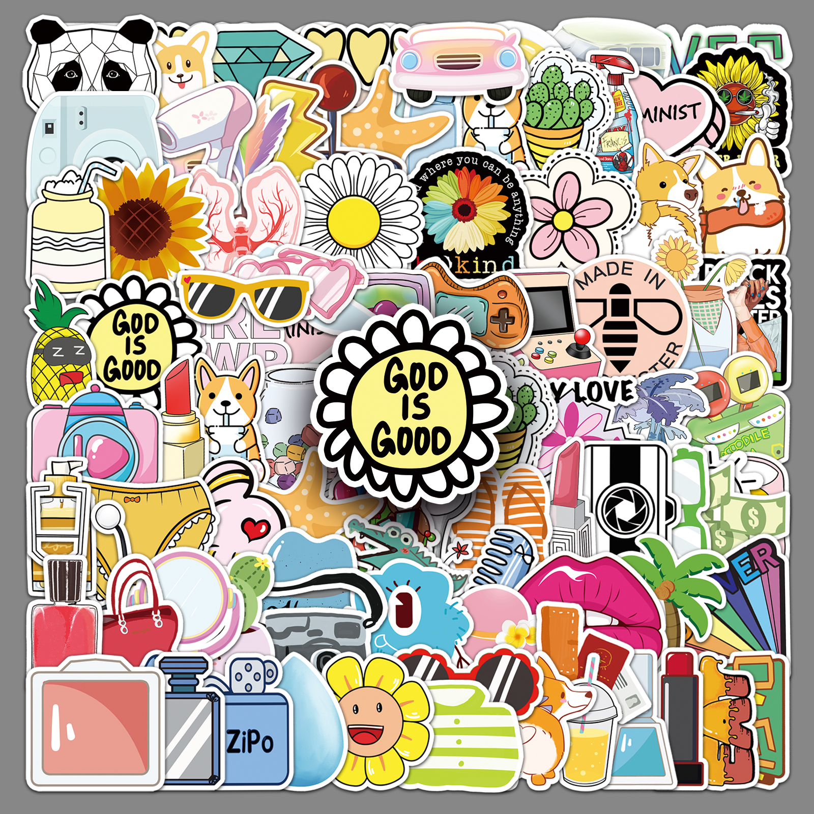 100张vsco行李箱贴纸涂鸦