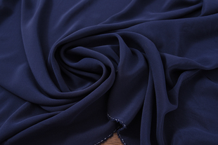 胡胡布店真丝双绉面料藏蓝色16姆米双绉1.4米宽99元 一米特价