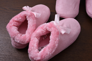 出口冬季包跟棉拖鞋女静音居家木地板软底保暖月子鞋