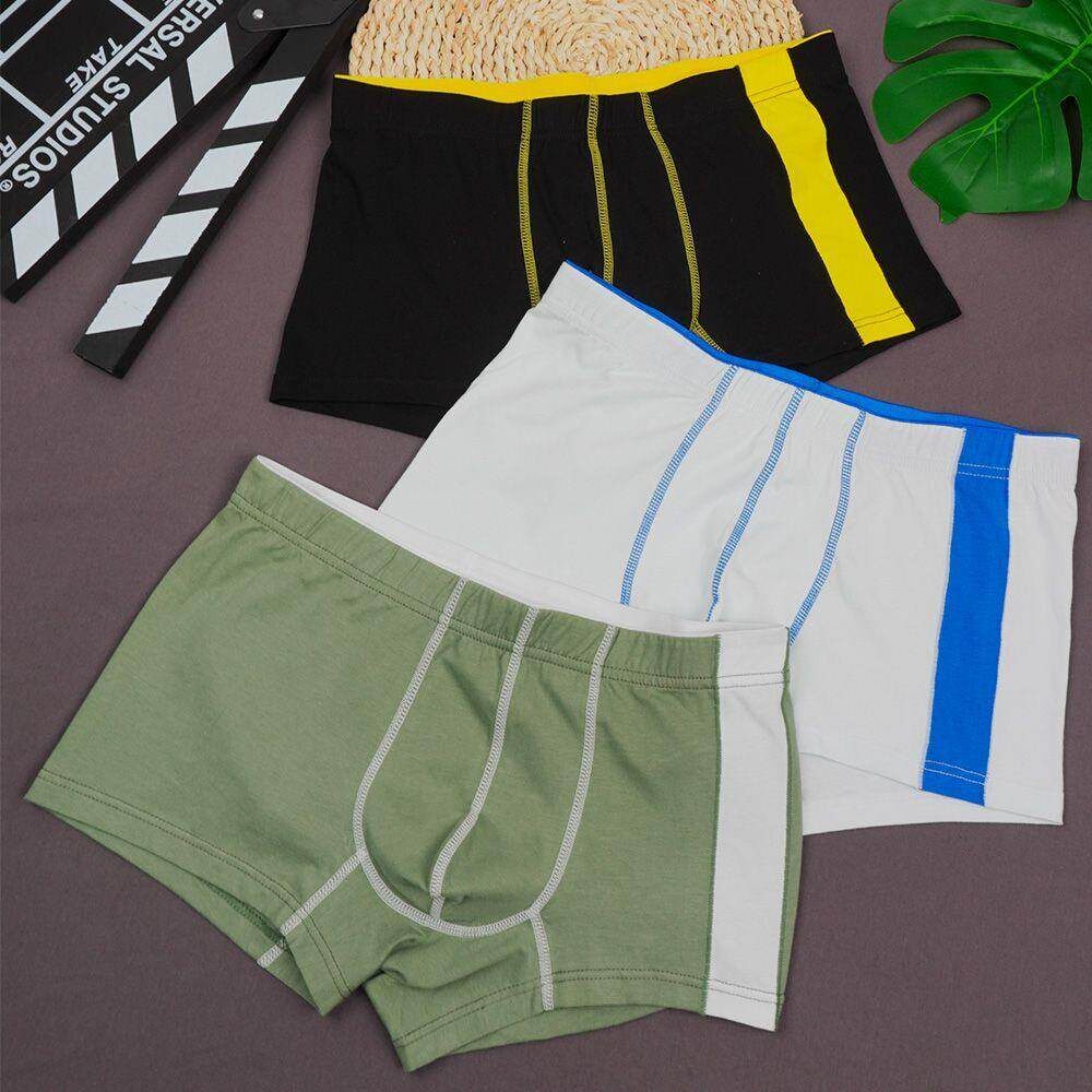 纯棉内裤男士短裤平角裤头运动四角裤男款裤衩男生透气中腰裤衩头