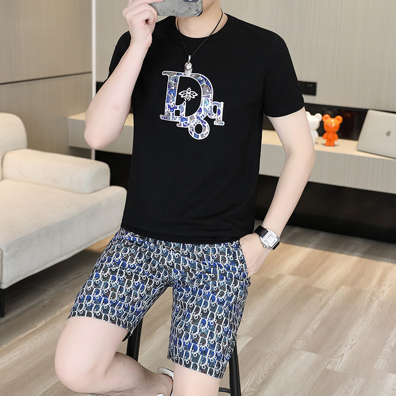 可外穿欧货轻奢2026新款男士睡衣夏短袖短裤薄款套装夏天男家居服