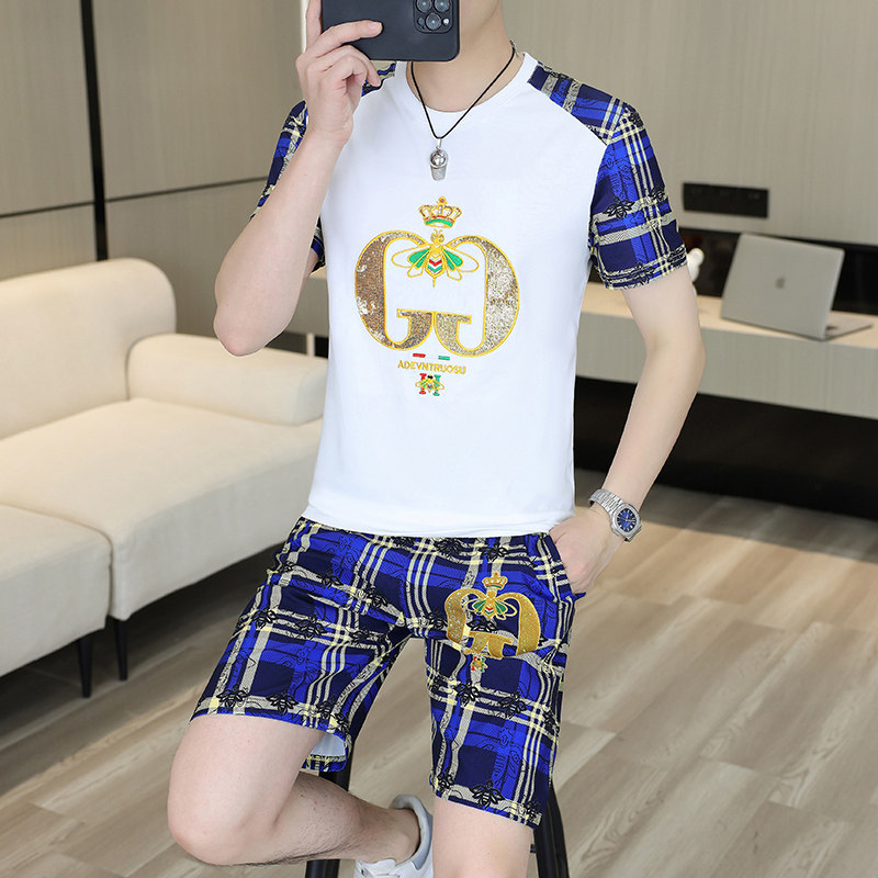 睡衣男士欧货轻奢2026新款夏季短袖短裤休闲薄款家居服套装可外穿