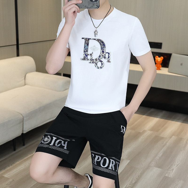 2026新款欧货轻奢男士睡衣夏季可外穿短袖短裤薄款青年家居服套装